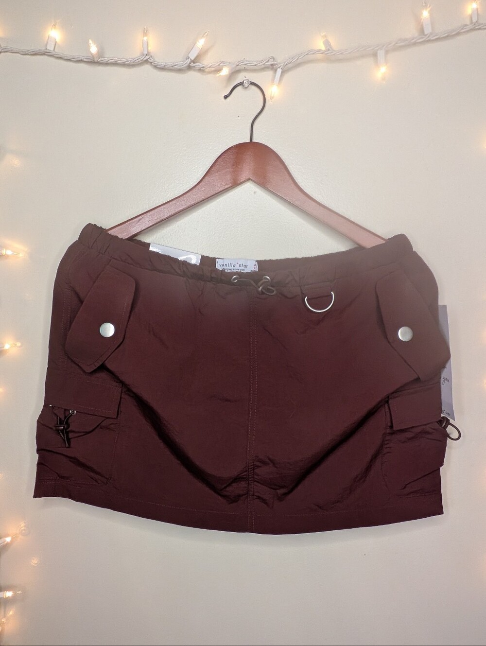 Vanilla Star Parachute Cargo Mini Skirt - Size M